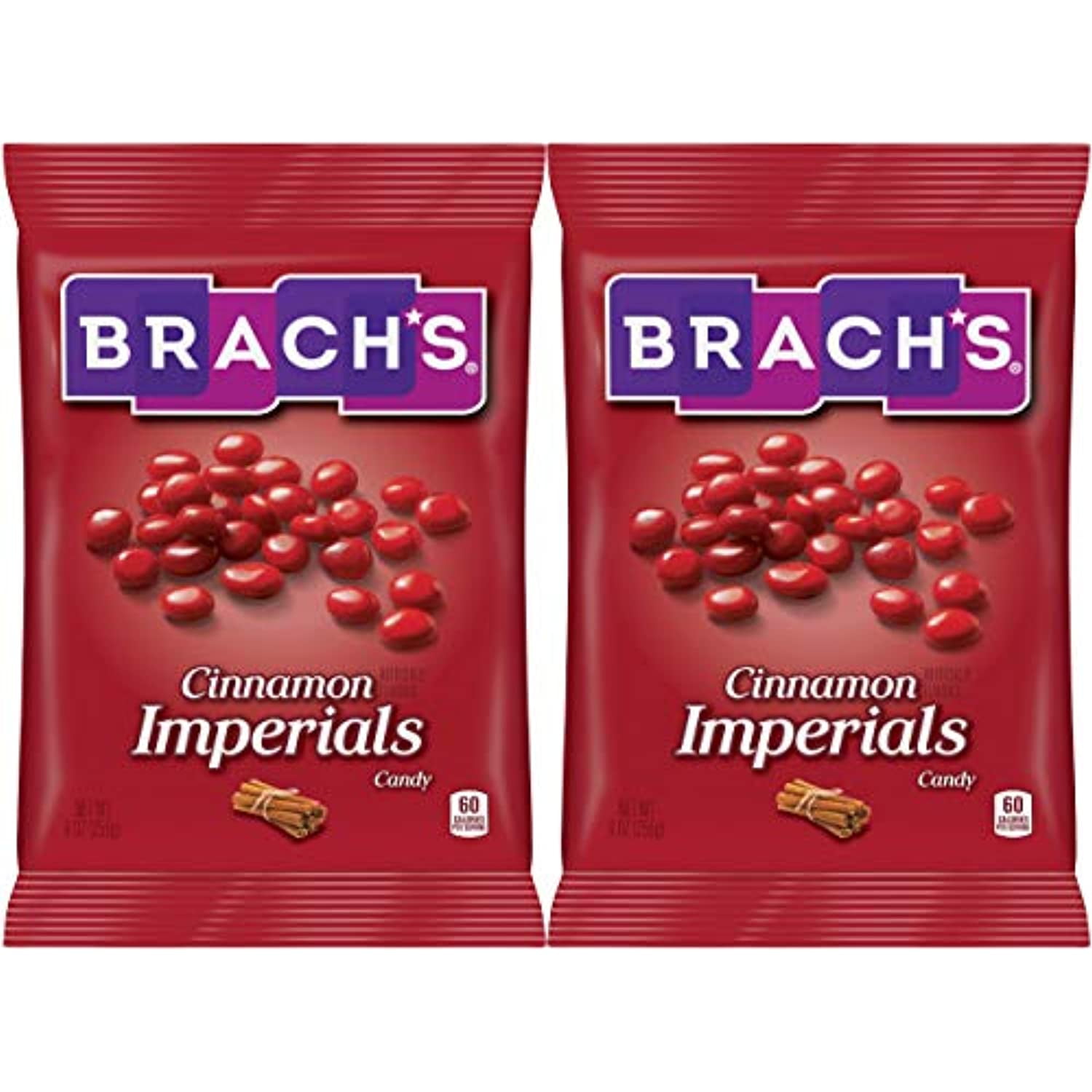 Brachs Cinnamon Imperials Candy 9 Oz Bag (Pack Of 2 Bags) (18 Ounces