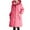 Pink, variant on Htigea Women's Long Rain Jacket Waterproof Lightweight Hooded Raincoat Knee Length Rain coat Hot Pink XL
