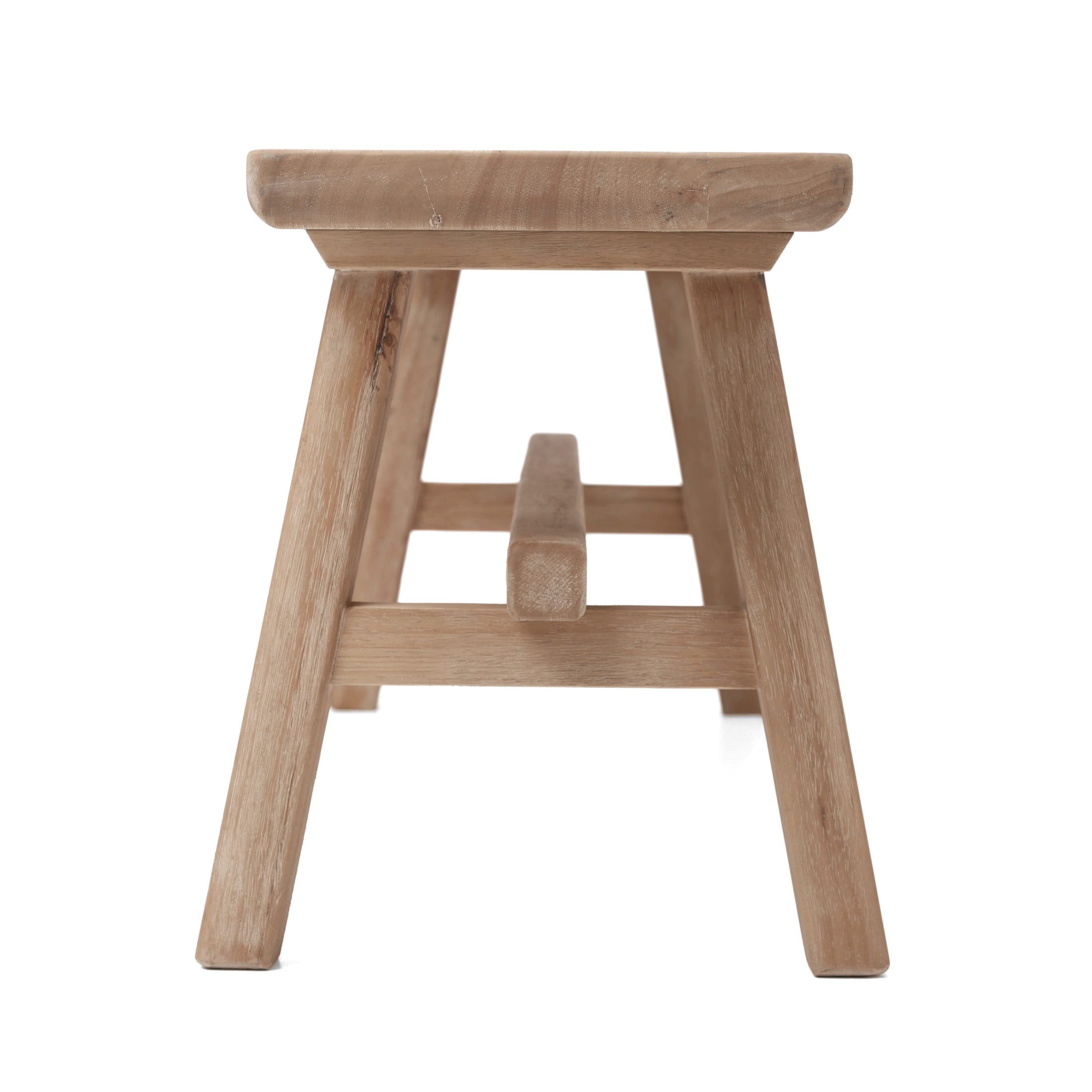 Noble House Manel 39" Solid Rubber Wood Farmhouse Entryway Bench, Decorative Functional Accent Seating, Natural
