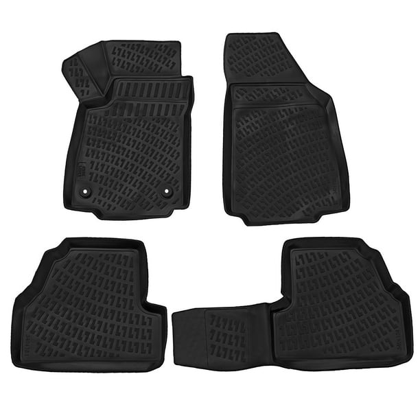 Crocliner Front and Rear All Weather Custom Fit Floor Mats for Buick