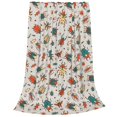 thumbnail image 2 of Salouo summer insects Print Bed Blankets, Flannel Blanket Comfortable Air Conditioning Blanket Lightweight Blanket for Sofa Bed Travel & Couch-50"x40", 2 of 7