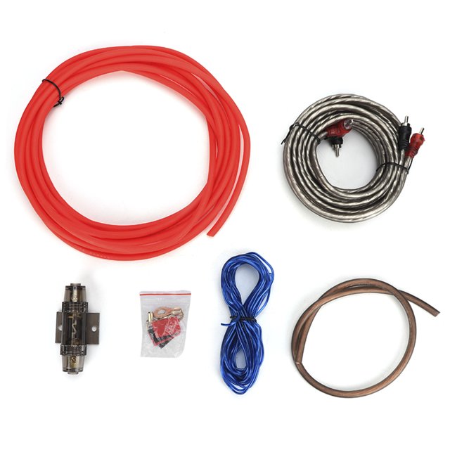 Amplificador 8GA, conjunto de subwoofer, líneas, tubo, Cables de Audio para coche, modificación