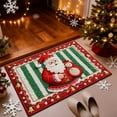 thumbnail image 5 of Hometravel Christmas Decor Bath Rug, Knitted Holiday Floor Mat Cover, Absorbent Doormat for Seasonal Home Entrance, 5 of 6