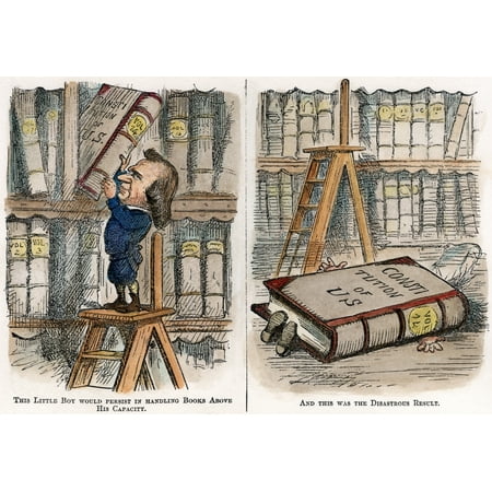 stretched canvas art cartoon impeachment 1868 namerican