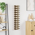 thumbnail image 3 of vidaXL Modern Wall Hanging Storage Organizer 24-Bottle Wine Rack with Mounting Materials, 3 of 4