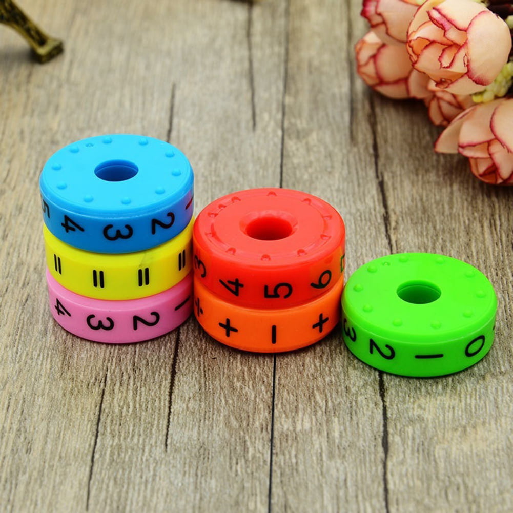 Math Digital Cube Cylindrical Puzzle Educational Arithmetic Toys For Kids 