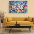 thumbnail image 5 of Startonight Canvas Wall Art Abstract - The Hidden World of Marine Creatures Painting - Large Artwork Print for Living Room 32" x 48", 5 of 6