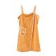 thumbnail image 1 of Xihbxyly oferta relampago Toalla de baño de terciopelo coral de bolsillo de bolsillo, suave y absorbente, linda falda de baño con tiras, 1 of 4