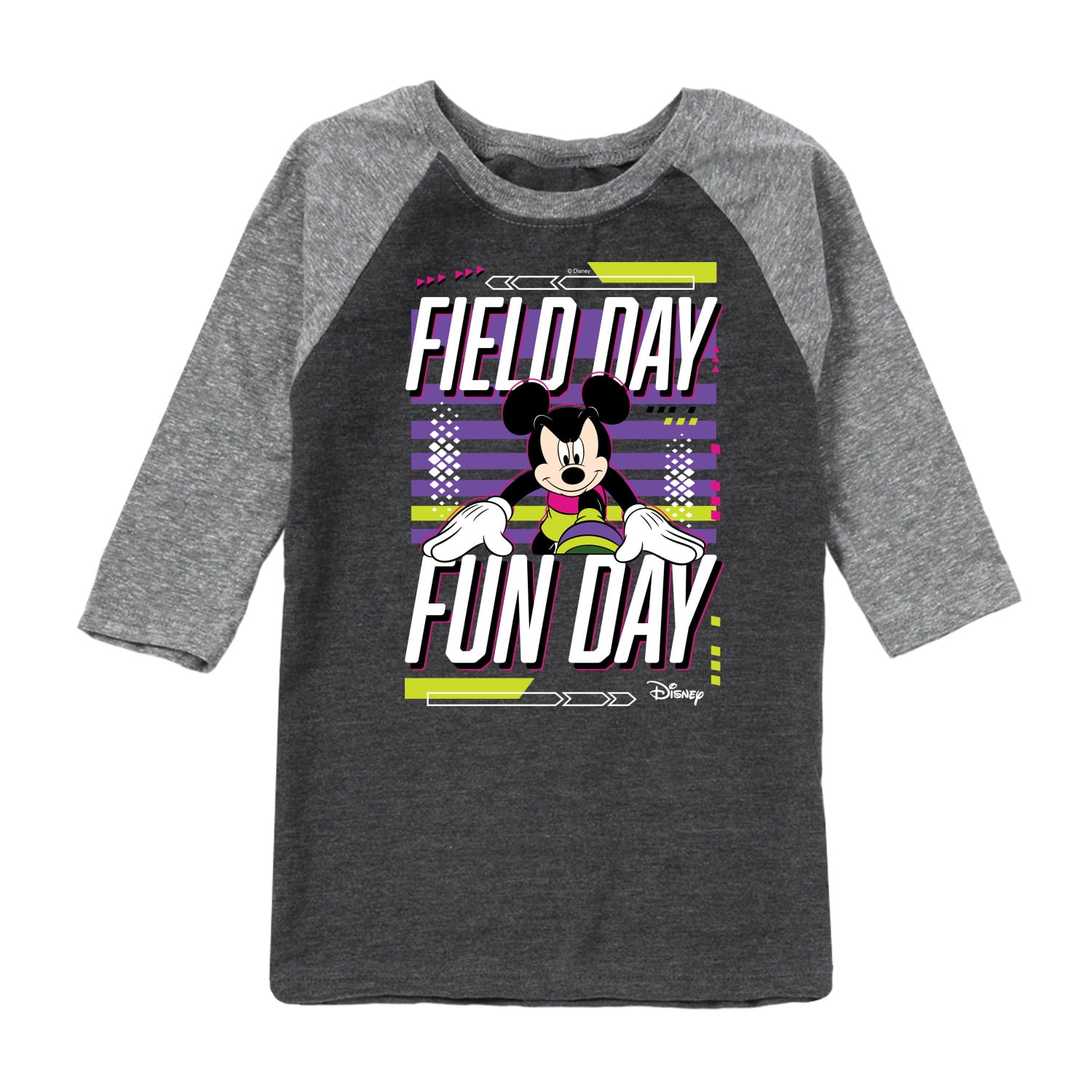 Disney Field Day Fun Day Toddler And Youth Raglan Graphic TShirt