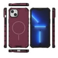 thumbnail image 3 of Funda para iPhone 15 Plus / 14 Plus [Compatible con MagSafe] Funda Protectora para Teléfono de Color Sólido con Airbag de Grado Militar, Rojo Vino, 3 of 6