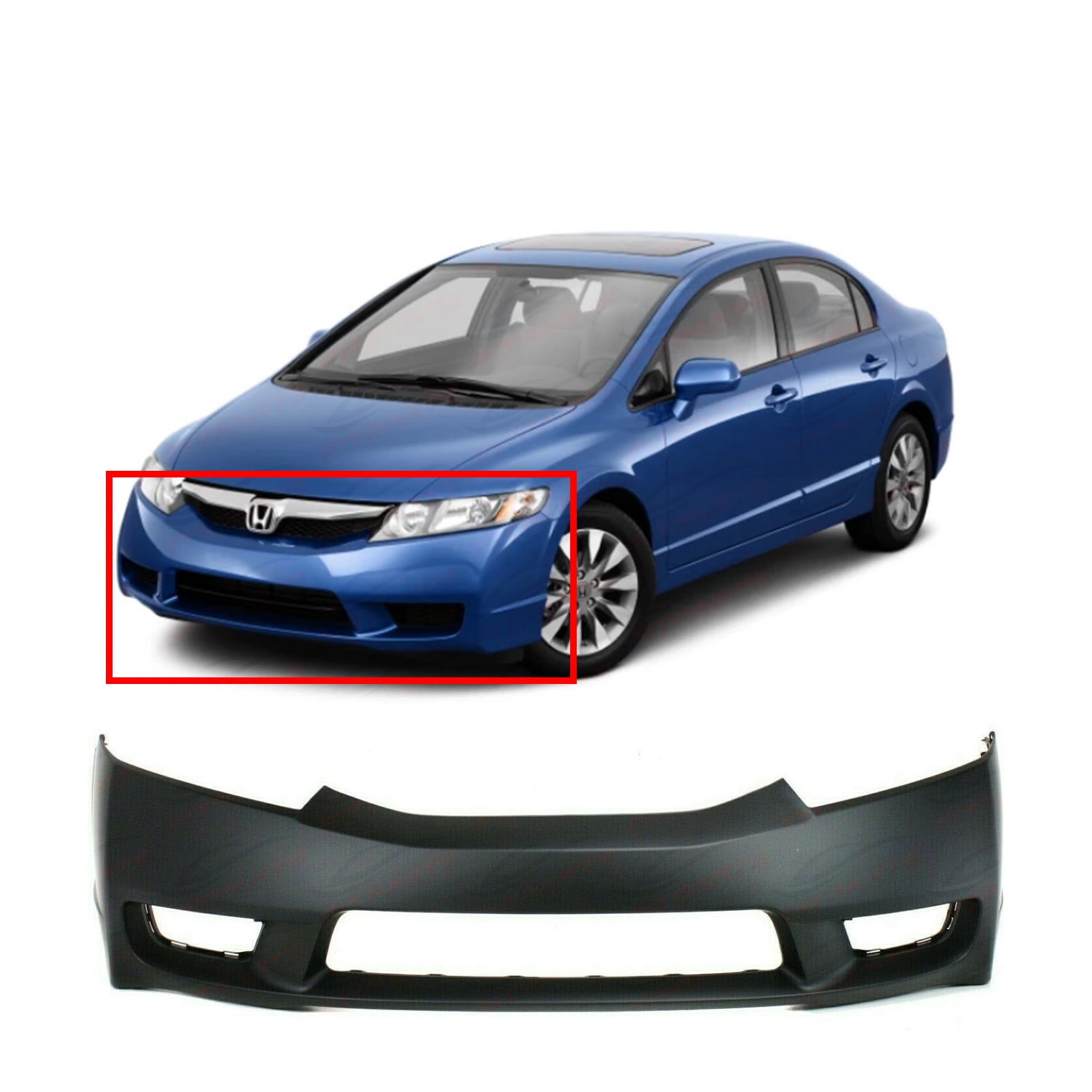 2010 Honda Civic Front Bumper