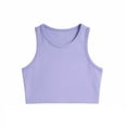 thumbnail image 4 of DHFJKG Girls Athletic Tank Tops Kids Racerback Sleeveless Workout Running Sports Crop Shirts 1-14 Years Versatile Top, 4 of 4