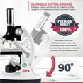 thumbnail image 2 of AmScope-KIDS 120X-1200X 48pc Metal Arm Educational Starter Biological Microscope Kit, 2 of 7