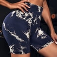 thumbnail image 7 of KPOPLK Womens Biker Yoga Shorts with Pocket, High Waisted Tummy Control 3 Inch Workout Spandex Athletic Gym Shorts,Blue,Size XL, 7 of 7