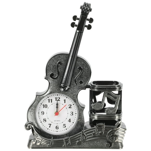 Diseño de adornos de reloj de violín diseñador de pluma modelo violín simulado modelo de escritorio de escritorio de escritorio