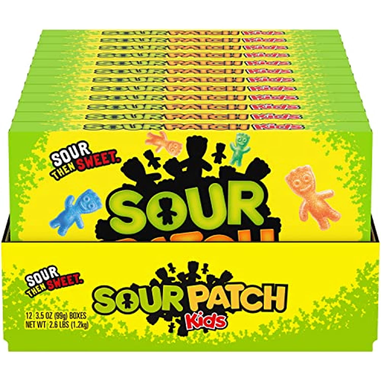 Sour Patch Kids Original Soft & Chewy Candy, Easter Candy, 12 - 3.5 Oz Boxes