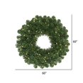 thumbnail image 2 of Vickerman C164661LED Oregon Fir Wide Angle Wreath with Warm White LED Lights, 60 in., 2 of 2