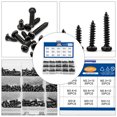 thumbnail image 2 of Juego de 450 tornillos autorroscantes de cabeza redonda en cruz PA (negro), 2 of 7