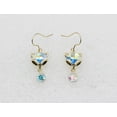 thumbnail image 2 of Faship Gorgeous AB Premium Rhinestone Crystal Lucky Fox Dangle Hook Earrings, 2 of 3