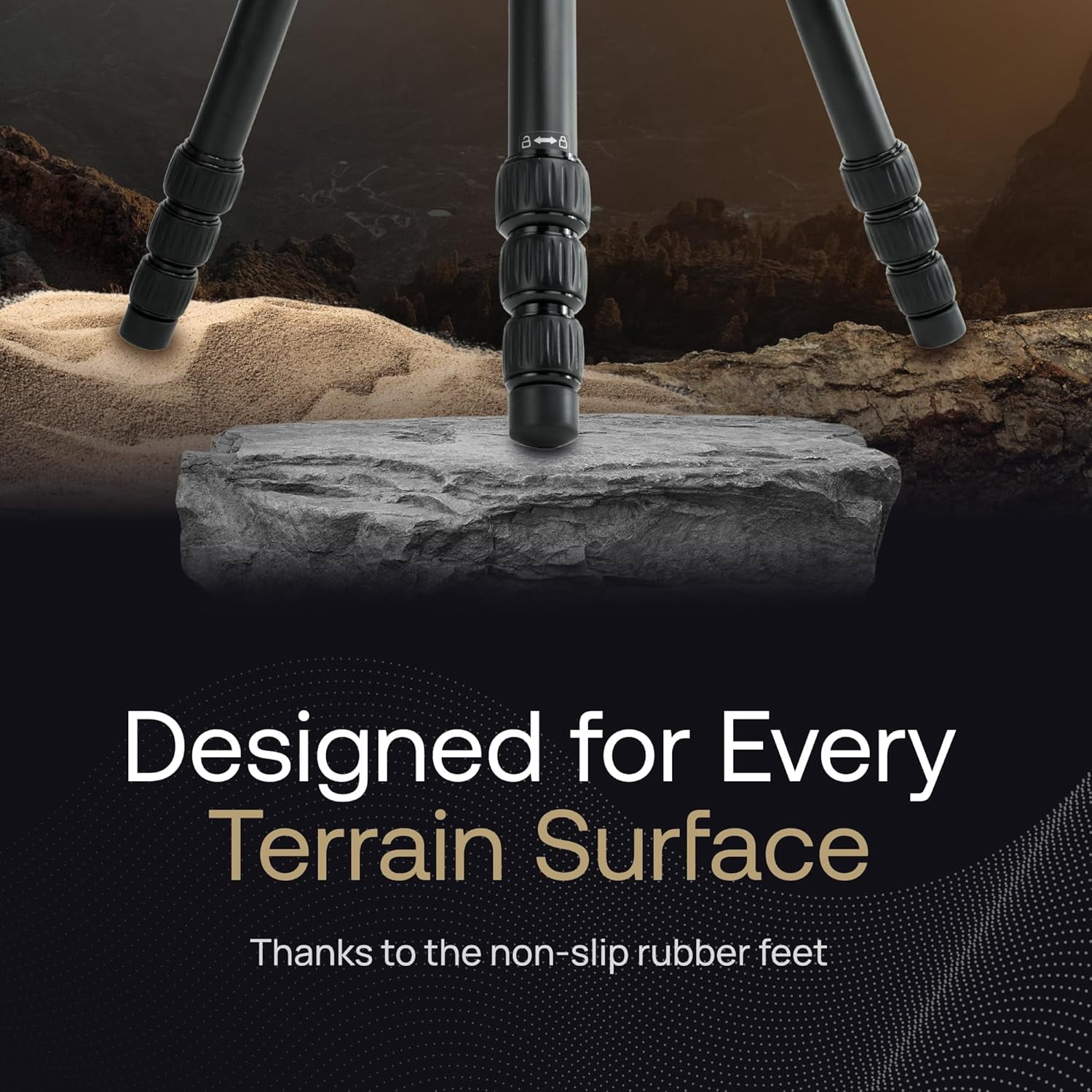 Mighty Hunting and Outdoor Tripod 303 – Aluminum, 155cm Max, 10KG Load Capacity with Carry Bag