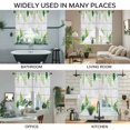 thumbnail image 3 of Spring Leaves Swag Valances for Windows, Kitchen Curtains 36 Inch Length 2 Panels Set, Pastoral Garden Botanical Gray Wooden Short Curtains for Small Windows Rod Pocket Cafe Curtains Drapes 28"x36", 3 of 8