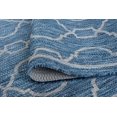 thumbnail image 6 of Veranda Transitional 5' x 7' Indigo and Light Gray Polypropylene Outdoor Area Rug, 6 of 8