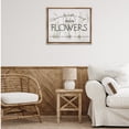 thumbnail image 3 of Stupell Industries Fresh Flowers Market Typography Painting Brown Floater Framed Canvas Art Print Wall Art, 31 x 25, 3 of 10