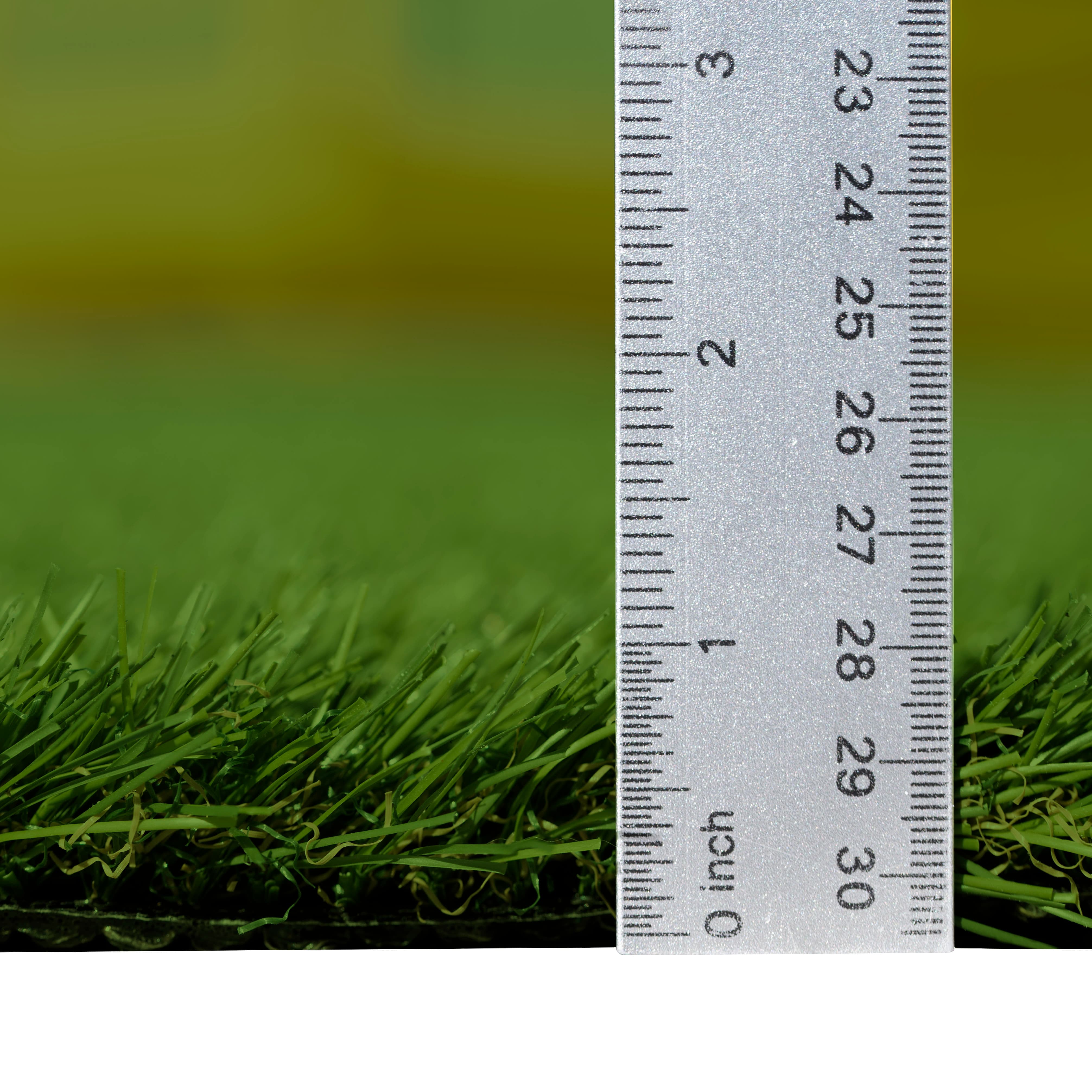 Emerald Green 4 in.  Width X 4 in. Length x 32 Mm Thick Sample Pre Cut Artificial Grass Turf Roll