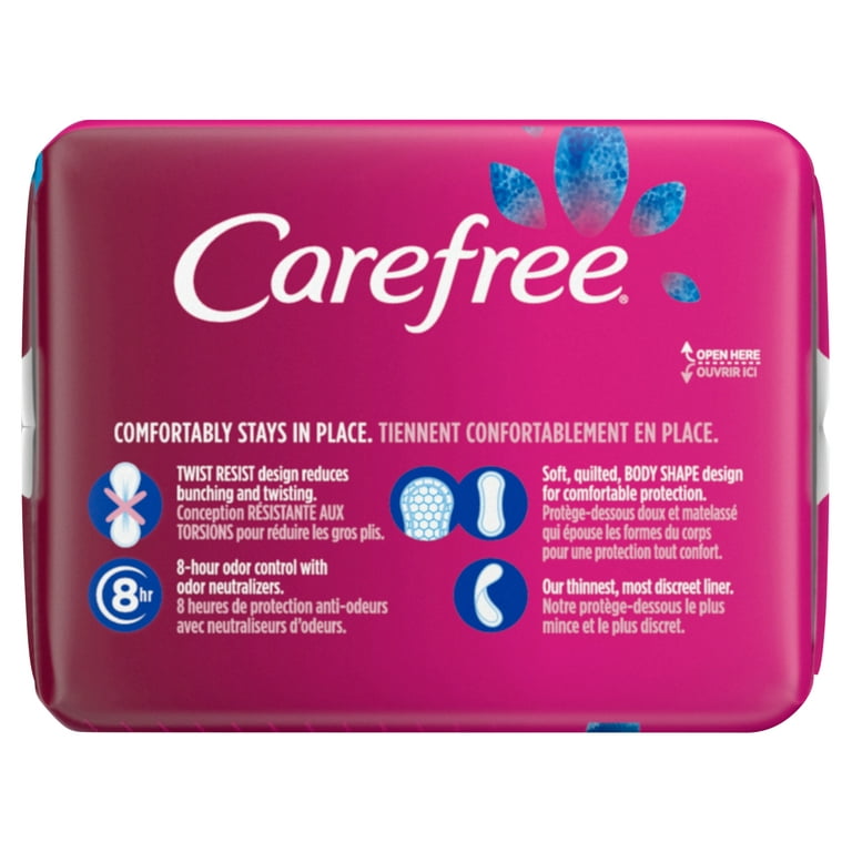 Carefree Acti-Fresh Body Shape Liners, Unscented - 60 count