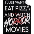 thumbnail image 1 of LHSHID Horror Movie Watching Blanket Blanket Gifts Fleece Picnic for Men Kids Summer Soft Throw Fuzzy Blankets for Couch House Travel 60x80in, 1 of 6