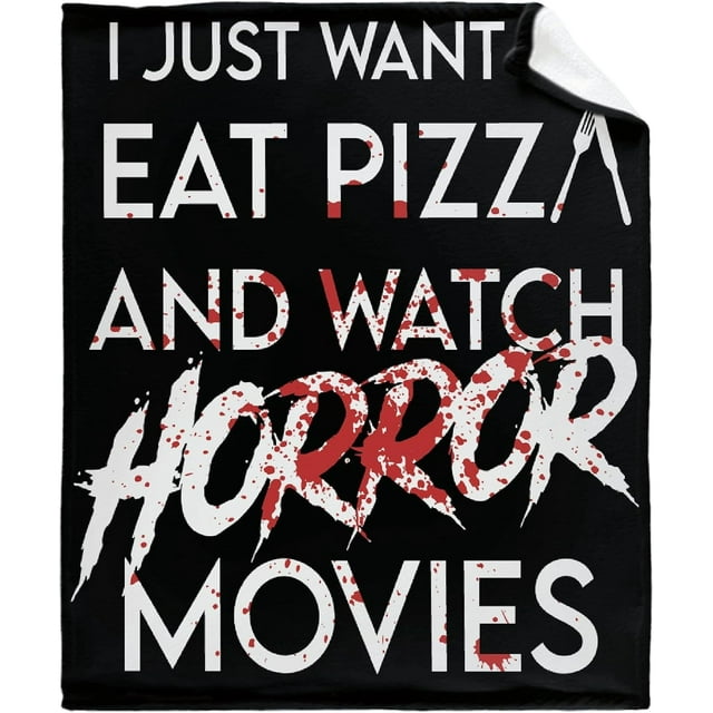 LHSHID Horror Movie Watching Blanket Blanket Gifts Fleece Picnic for Men Kids Summer Soft Throw Fuzzy Blankets for Couch House Travel 60x80in