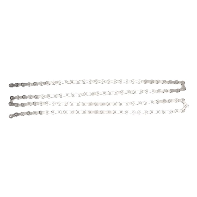 Steel Bike Chain, Rustproof Durable 116L Bike Chain Strong Impact Resistance Adjustable Length Tight Connection With 2 Link For Mountain Bike