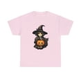 thumbnail image 2 of Teenage Witch with Pumpkin and Cat  Unisex Heavy Cotton Tee, 2 of 12