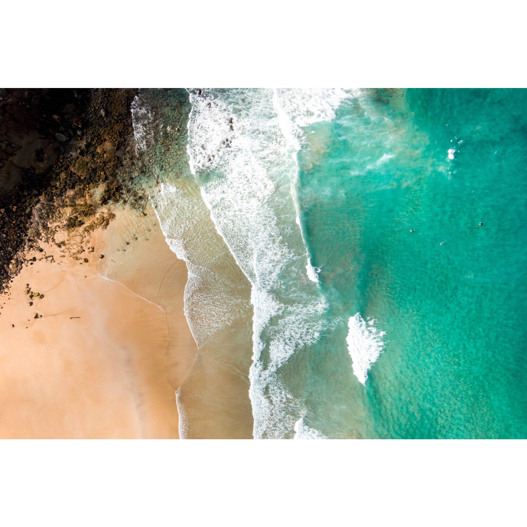 Marmont Hill "Aqua Blue Waters" by Karolis Janulis Painting Print on Wrapped Canvas