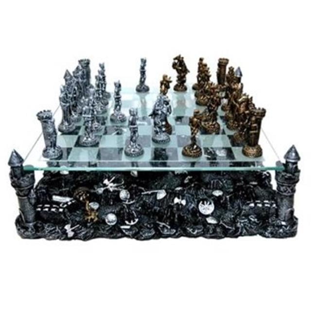 CHH Dragon Theme Chess Board Classic Strategy Game Set King 2-3/4" Tall NEW 