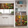 thumbnail image 2 of Kitchen Curtains and Valances Set 3 Piece Curtains 36 Inch Length Colorful Various Spices Kitchen Curtains, Cooking Artistic Short Tier Curtain for Kitchen, Vintage Farmhouse Small Kitchen Decor, 2 of 5