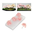 thumbnail image 4 of 5pcs Miniature Model Trees N scale Train Street Diorama Scenery Decorations Pink, 4 of 8