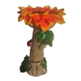 thumbnail image 2 of Comedero de resina, estatua de resina, figura, escultura, valla, jardín, baño para pájaros, cuenco, alimentación Flor 16x16x26cm, 2 of 9