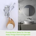 thumbnail image 3 of Gancho de toalla de baño Simple en ángulo, gancho giratorio de Metal para toalla de mano para pared, percha plegable para bata y abrigo, cromado, 3 of 5