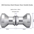 thumbnail image 2 of Stainless Steel Round Shower Door Handle (30mm), 2 of 5