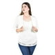 thumbnail image 4 of Blusa de encaje con torerita Roman Fashion /Tallas Extras, 162N (Blanco) blanco 40, 4 of 6