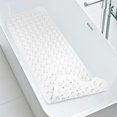 thumbnail image 1 of Alfombrilla de bañera WarmSnow, larga, antideslizante, 100 x 40 cm, TPE, color blanco, 1 of 9