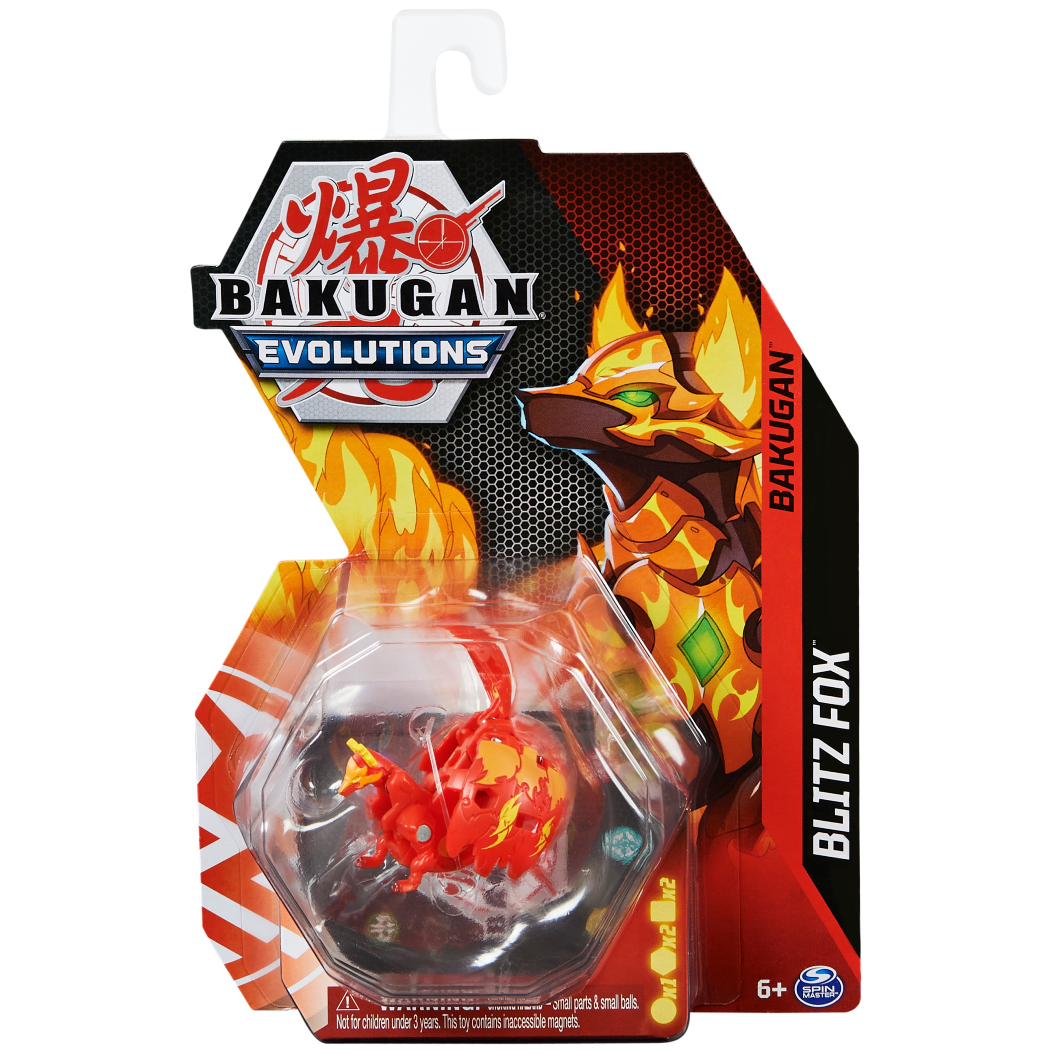 Buy Bakugan Evolutions, Blitz Fox Red Bakugan and Trading Card Online