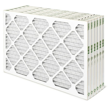 15x20x1 MERV 11, MPR 1000 Pleated AC Furnace 1" Air Filters. Quantity 6. Actual Size: 14-1/2 x 19-1/2 x 3/4