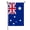Australia, variant on Brazil Flag Small Mini Brazilian Garden Flags 12x18 Double Sided Weather Resistant Yard Flags for Outdoor Decor (Brazil)