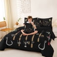 thumbnail image 3 of Feelyou Pike Fish Bedding Comforter Set 7-Piece, Rustic Fishing Full Bedding Set, 3 of 7