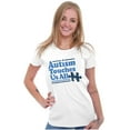 thumbnail image 3 of Autism Touches Us All Puzzle Piece Womens Slim Fit Graphic Tee Brisco Brands L, 3 of 5