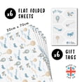 thumbnail image 2 of Papel para envolver regalos Central 23 aviones para niños, 6 hojas, 2 of 7
