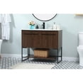 thumbnail image 2 of 40 inch single bathroom vanity in walnut, 2 of 8
