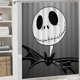 thumbnail image 5 of Juego de 4 cortinas de ducha de Jack Skellington con alfombrillas antideslizantes, tapa de inodoro y alfombrilla de baño, cortina de ducha impermeable con decoración de dibujos animados para baño con, 5 of 8